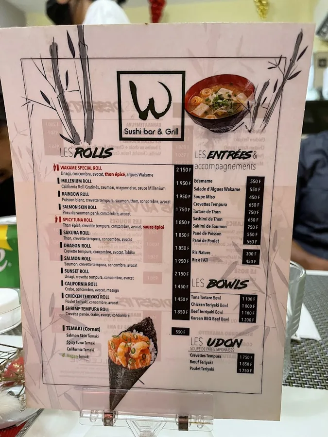Wakame Sushi Bar, spécialité maison