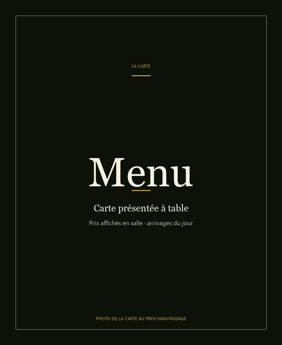 Carte Wakame Sushi Bar, photo de la carte au prochain passage